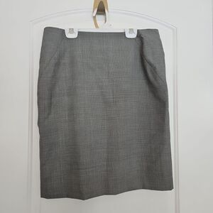 Anne Klein Black/White Small Checkered Stretch Straight Skirt Women's Size 10p‎